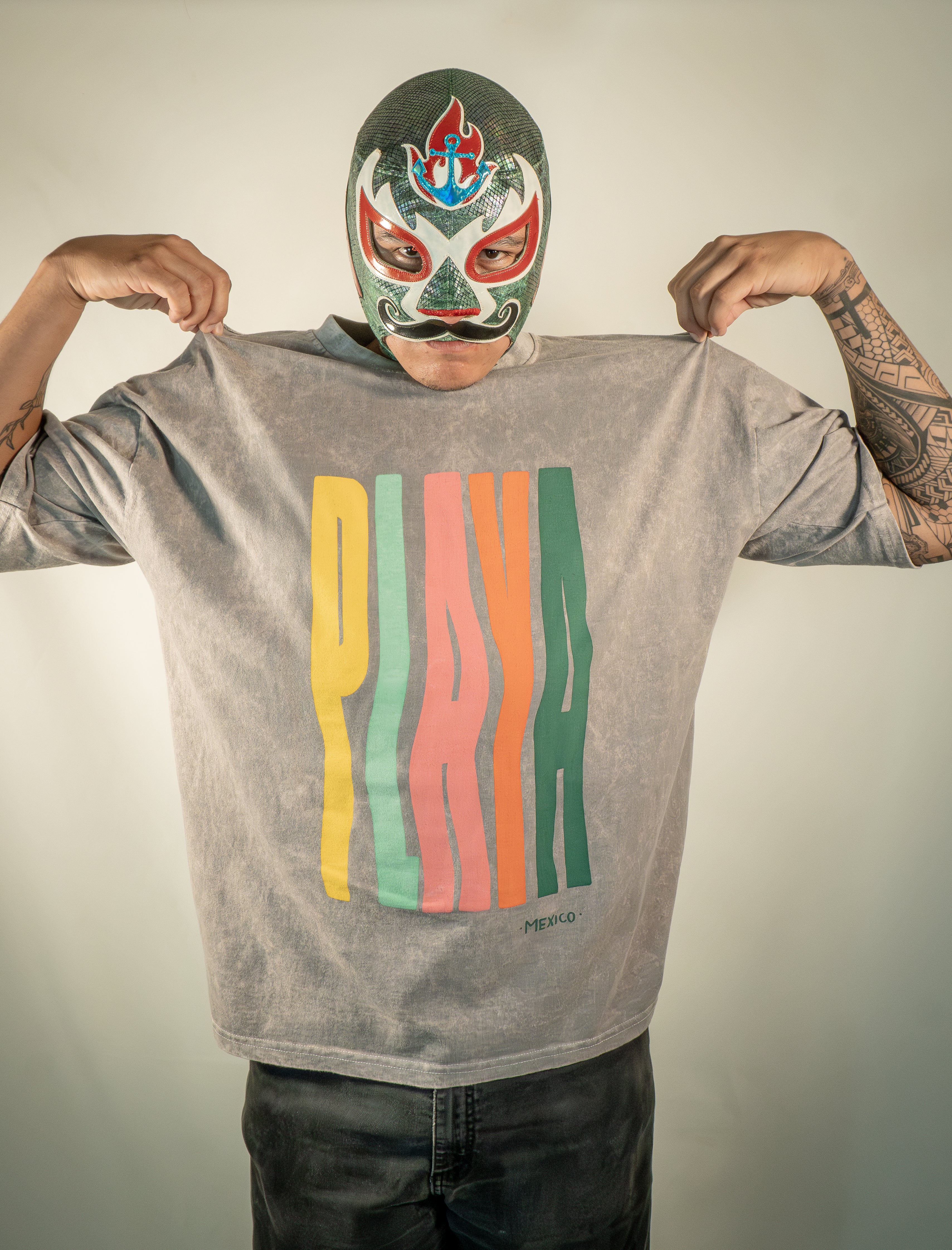 PLAYA ACID WASH Gris claro