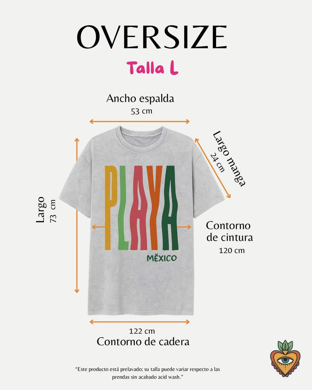 PLAYA ACID WASH Gris claro