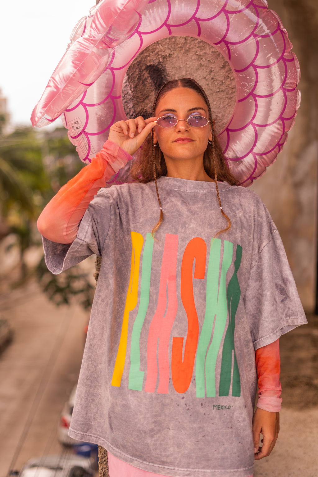 PLASHA ACID WASH gris